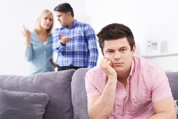 Mature Parents Frustrated With Adult Son.