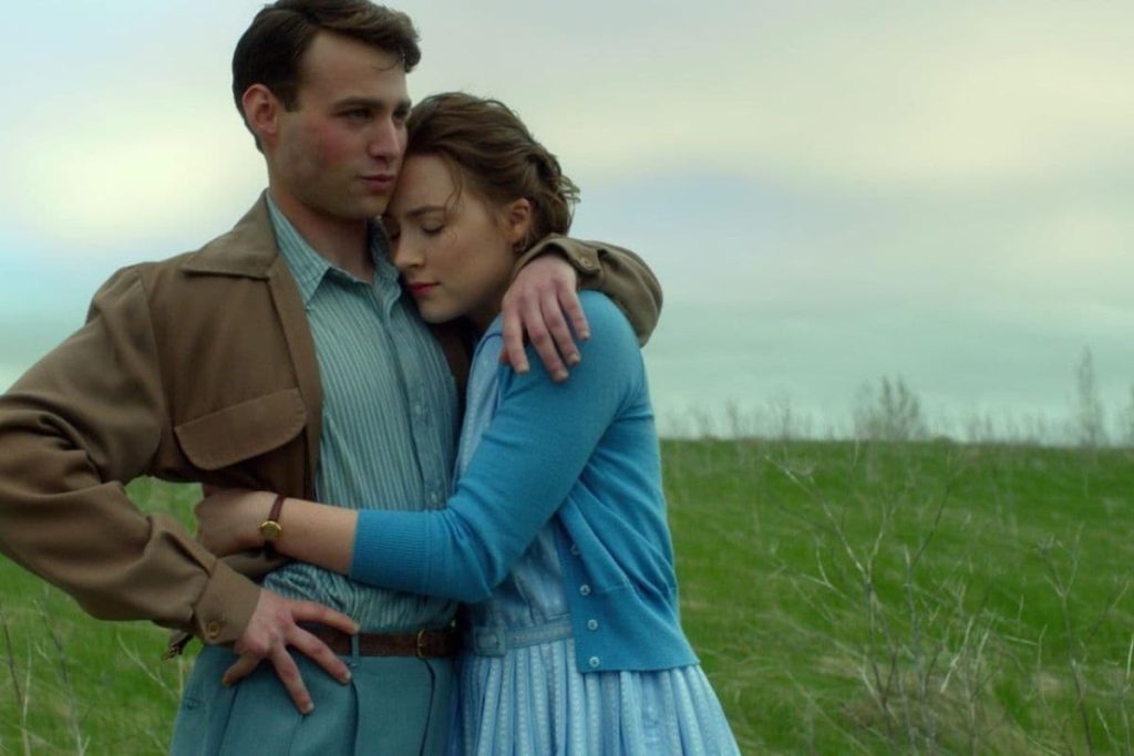 Saoirse Ronan and Emory Cohen in Brooklyn (2015).
