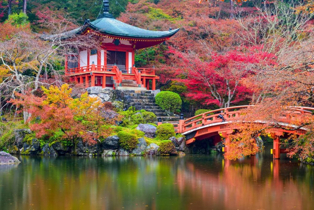 Autumn Temple in Japan.
