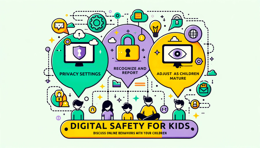 Digital Safety for Kids info-graphic.