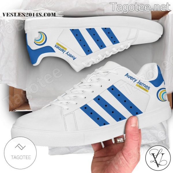 Avery James School of Cosmetology Logo Stan Smith Shoes