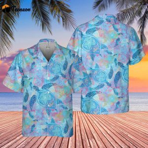 Baby Sea Turtles Hawaiian Shirt