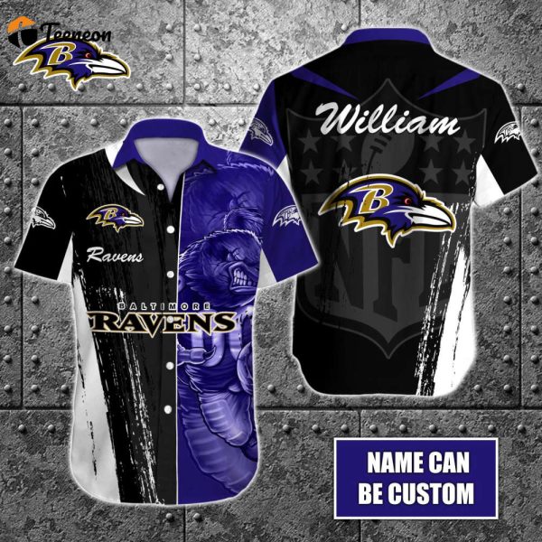 Baltimore Ravens NFL-Hawaiian shirt Custom