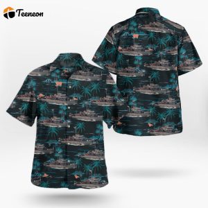 Belgian Navy MSO-class minesweeper ( Aggressive class) Hawaiian Shirt Gift for Dad Father Days