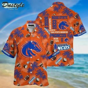 Boise State Broncos Coconuts Orange Hawaiian Shirt