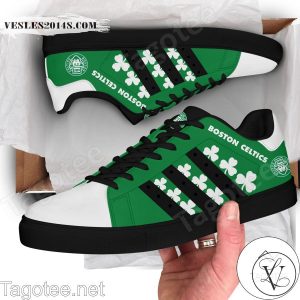 Boston Celtics Print Stan Smith Shoes Style