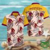 Brisbane Broncos Beige And Yellow And Berry Color Hawaiian Shirt