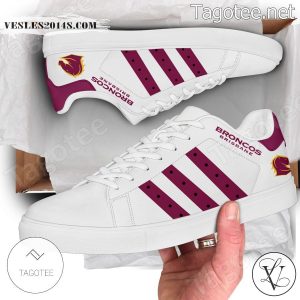 Brisbane Broncos NRL Logo Stan Smith Shoes