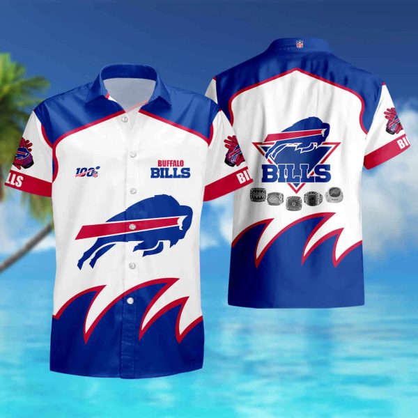 Buffalo Bills Hawaiian Button summer shirt