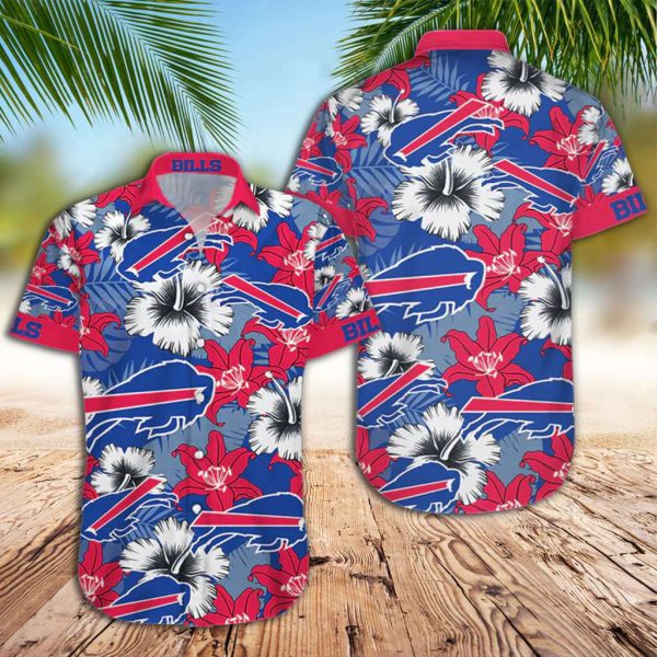 Buffalo Bills Hawaiian Shirt Bills Colorful Flowers Hawaiian Shirt