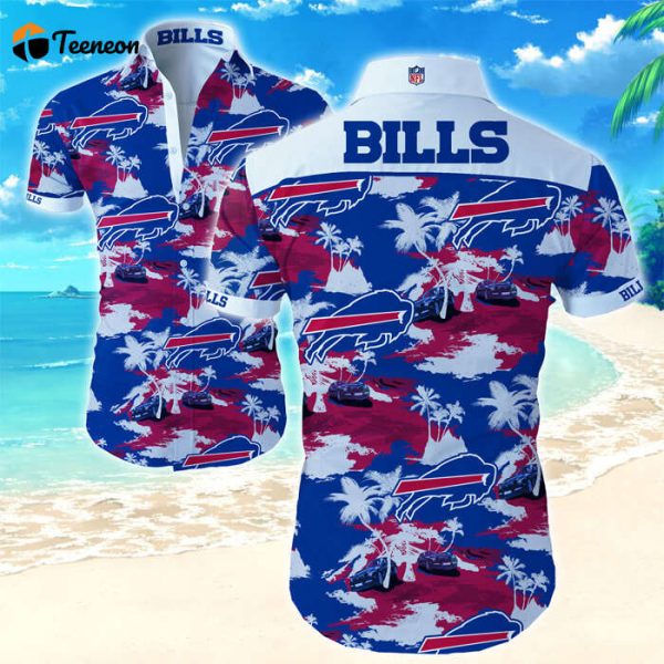 Buffalo Bills Hawaiian Shirt N39 tropical flower