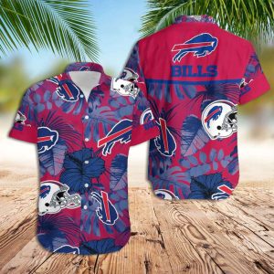 Buffalo Bills Hawaiian Shirt Tropical Floral Hawaiian Shirt