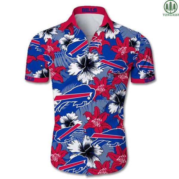 Buffalo Bills Hawaiian Shirt Tropical Flower