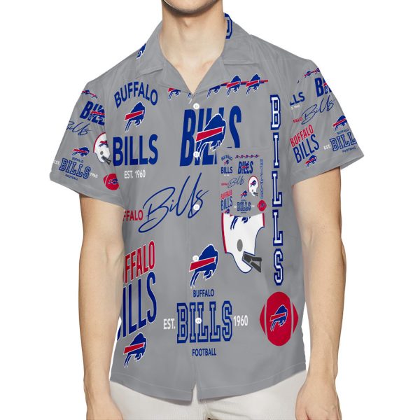 Buffalo Bills Logo v19 3D All Over Print Summer Beach Hawaiian Shirt With Pocket