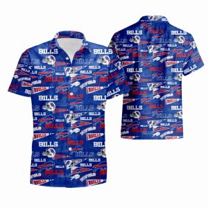 Buffalo Bills Retro AOP Hawaiian Shirt summer shirt