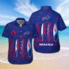 Buffalo Bills Short Sleeve Button Up Tropical Aloha Hawaiian Shirt Set for Men Women Gift for Fans