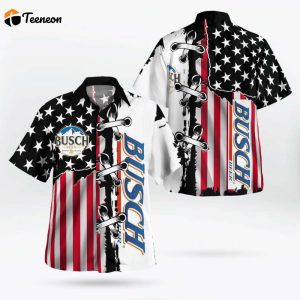 Busch Beer American Flag Hawaiian Shirt Gift For Men And Women