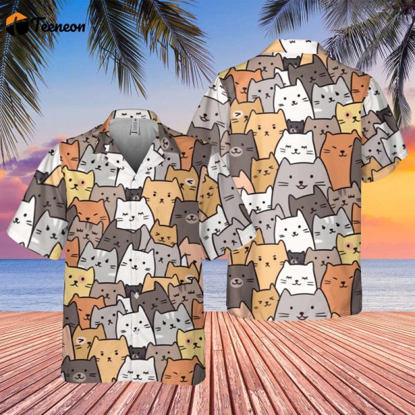 Cat Art Hawaiian Shirt