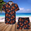 Chicago Bears NFL SKull Hawaiian Shirt And Short