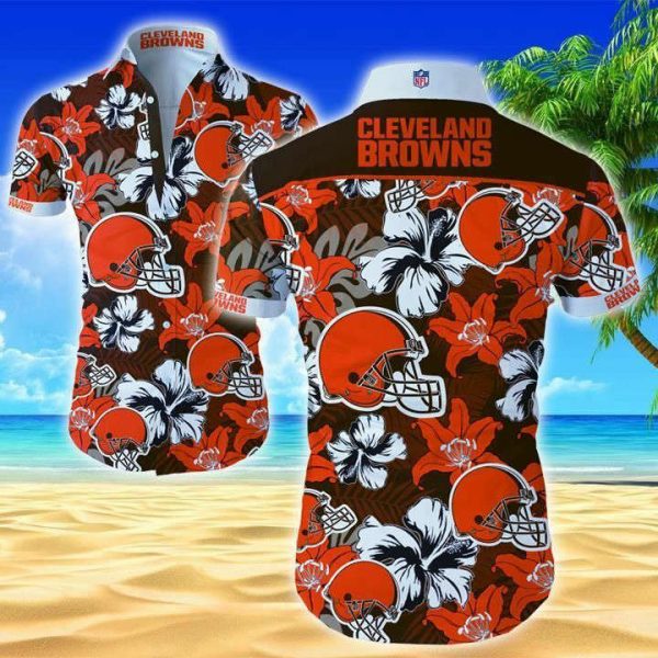 Cleveland Browns Floral Hawaiian Shirt Summer Shirt