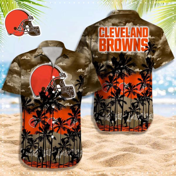 Cleveland Browns NFL-Hawaii Shirt T-48408: Show off your team spirit with this stylish fan gear