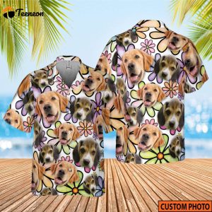 Custom Dog Hawaiian Shirt and Short with Pet Face