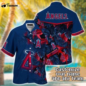 Customized MLB Los Angeles Angels Hawaiian Shirt Radiant Rhythms For Fans