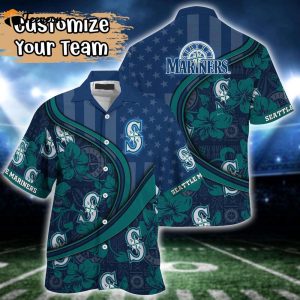 Customized MLB Seattle Mariners Hawaiian Shirt Harmony Hues For Fans