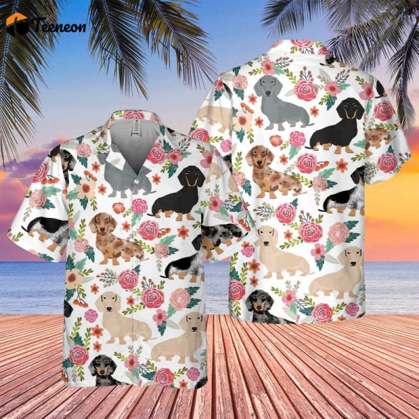 Dachshunds Dog Hawaiian Floral Shirt