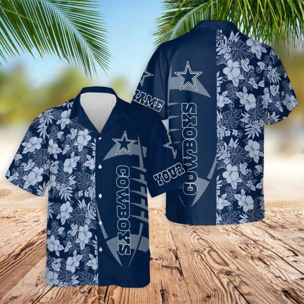 Dallas Cowboy Hawaiian Shirt Cowboys Floral Custom Hawaiian Shirts