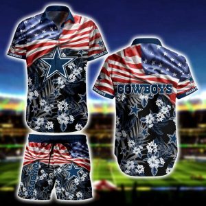 Dallas Cowboys American Flag 2 Hawaiian Shirt: Show Your Team Spirit!