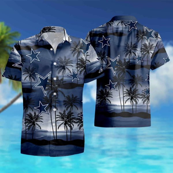 Dallas Cowboys Coconut Island Navy Ocean Hawaiian Shirt summer shirt