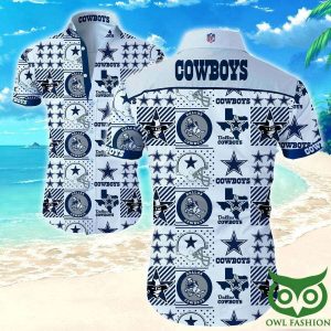 Dallas Cowboys Dark Blue Multiple S Hawaiian Shirt