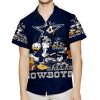 Dallas Cowboys Mickey Donald Goofy 3D All Over Print Summer Beach Hawaiian Shirt With Pocket