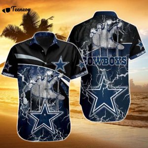 Dallas Cowboys Puppet Control Hand Graphic Hawaiian Shirt