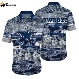 Dallas Cowboys Tropical Island Pattern Hawaiian Shirt