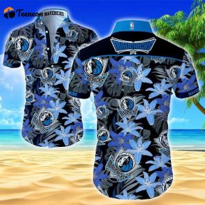 Dallas Mavericks Hawaiian Shirt Summer Button Up Shirt For Men Beach Wear Short Sleeve Hawaii Shirt