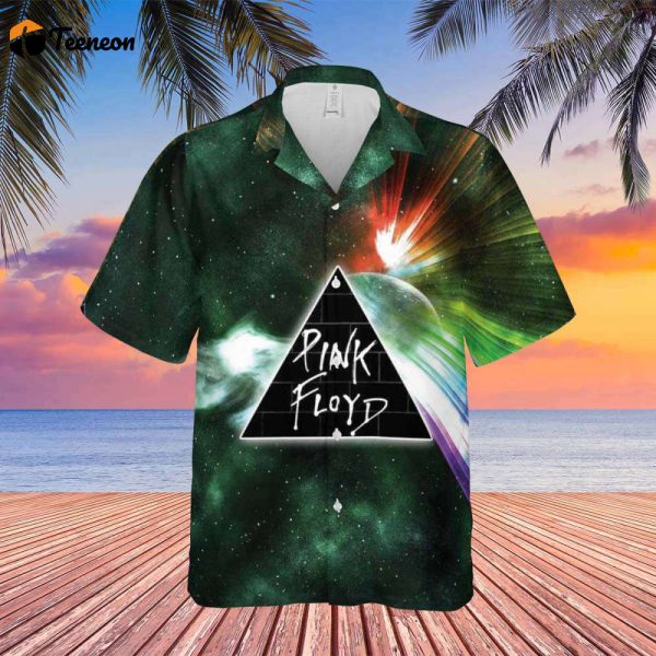 Dark Side Of Moon Galaxy Green Hawaiian Pink Floyd Shirt Gift For Men Women