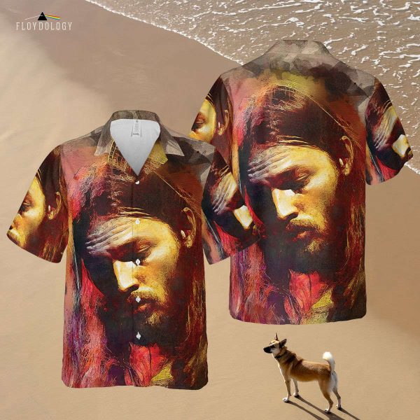 David Gilmour Digital Art Pink Floyd Hawaiian Shirt