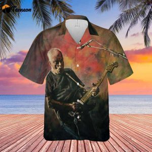 David Gilmour Painting Art Hawaiian Pink Floyd Shirt Gift For Men Women