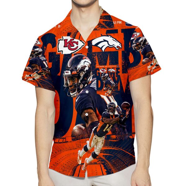 Denver Broncos Courtland Sutton 3D All Over Print Summer Beach Hawaiian Shirt With Pocket