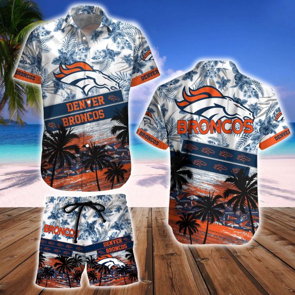 Denver Broncos Hawaiian Shirt And Beach Short