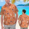 Denver Broncos Summer Commemorative Short Sleeve Button Up Tropical Aloha Hawaiian Shirt Set for Men Women Kids