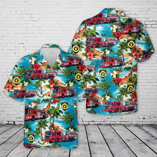 Detroit Fire Department Hawaiian Shirt For Men Women