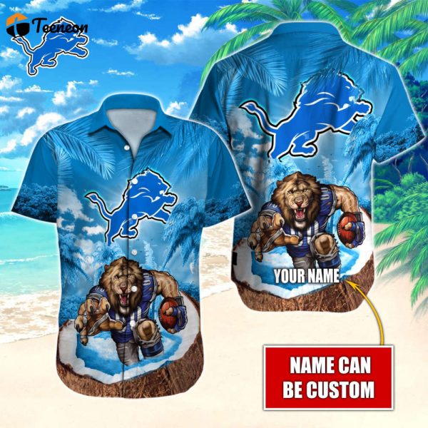 Detroit Lions NFL-Hawaiian Shirt Custom