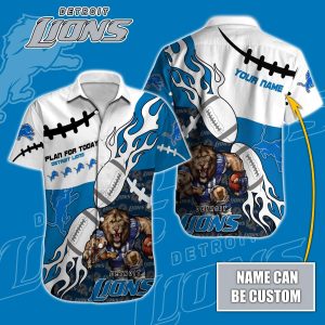 Detroit Lions NFL-Hawaiian Shirt Custom