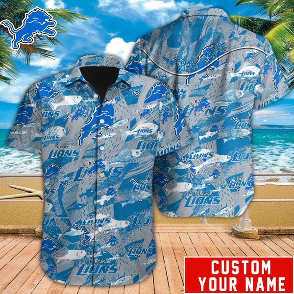 Detroit Lions NFL-Hawaiian Shirt Custom