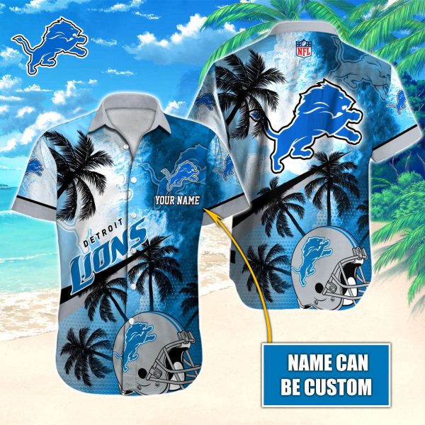 Detroit Lions NFL-Hawaiian shirt Custom