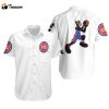 Detroit Pistons Basketball Classic Mascot Logo Gift For Pistons Fans White Hawaiian Shirt