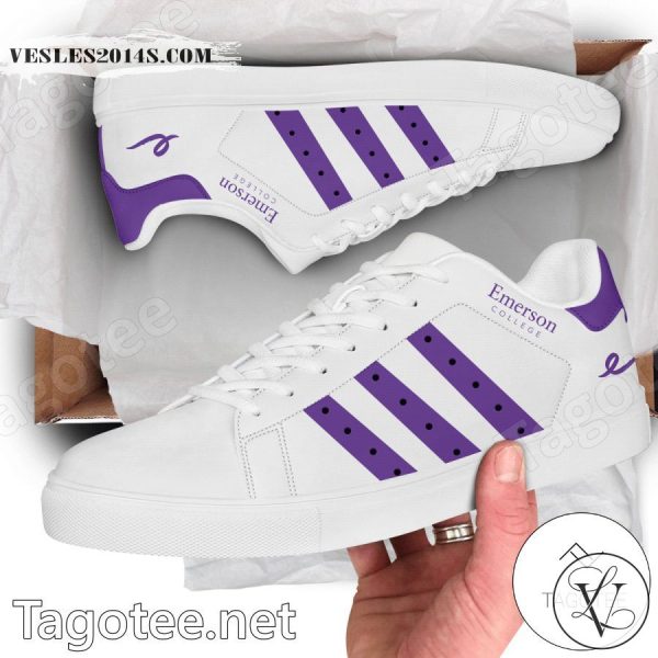 Emerson College Logo Stan Smith Shoes